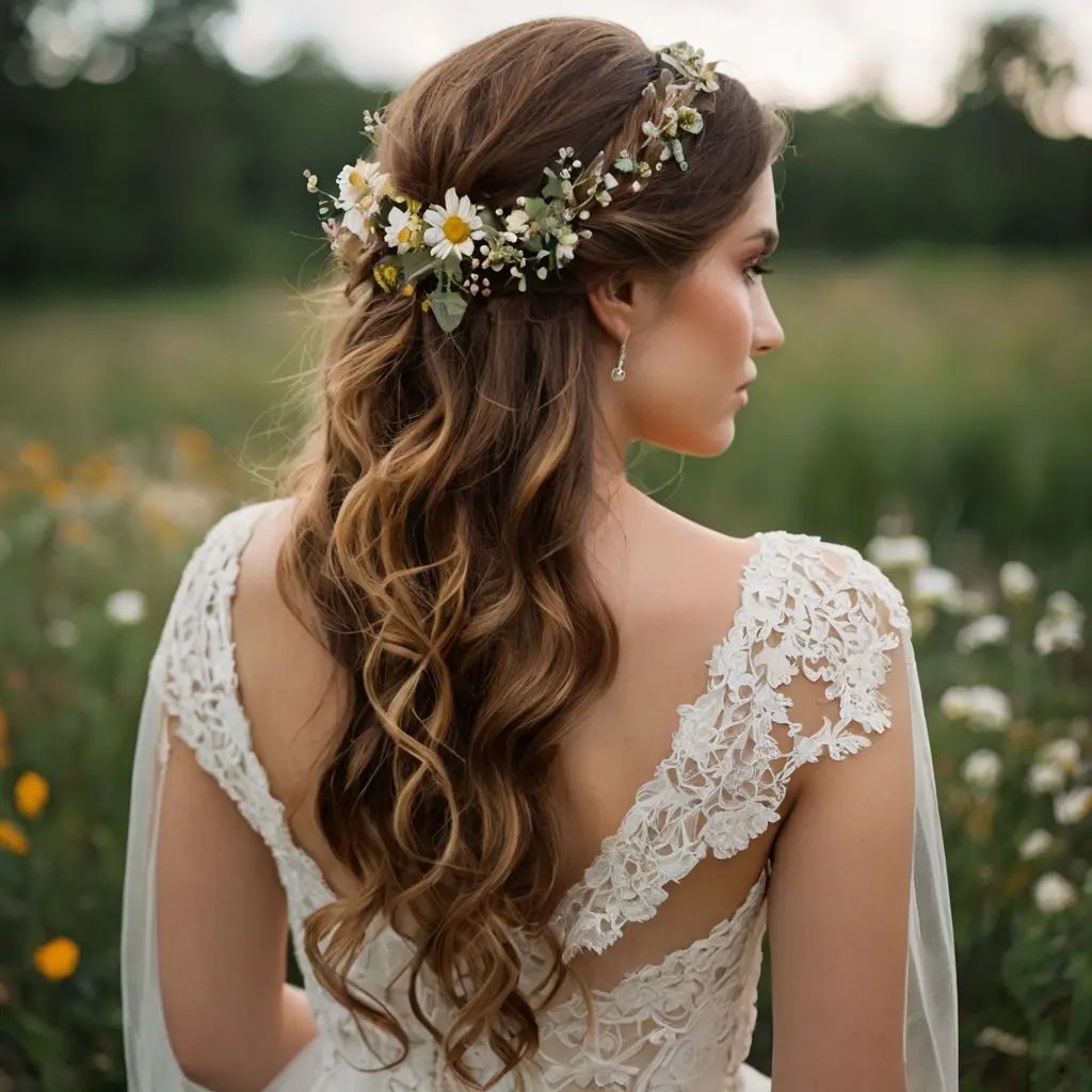 Bohemian Half Up Half Down Hairstyles01