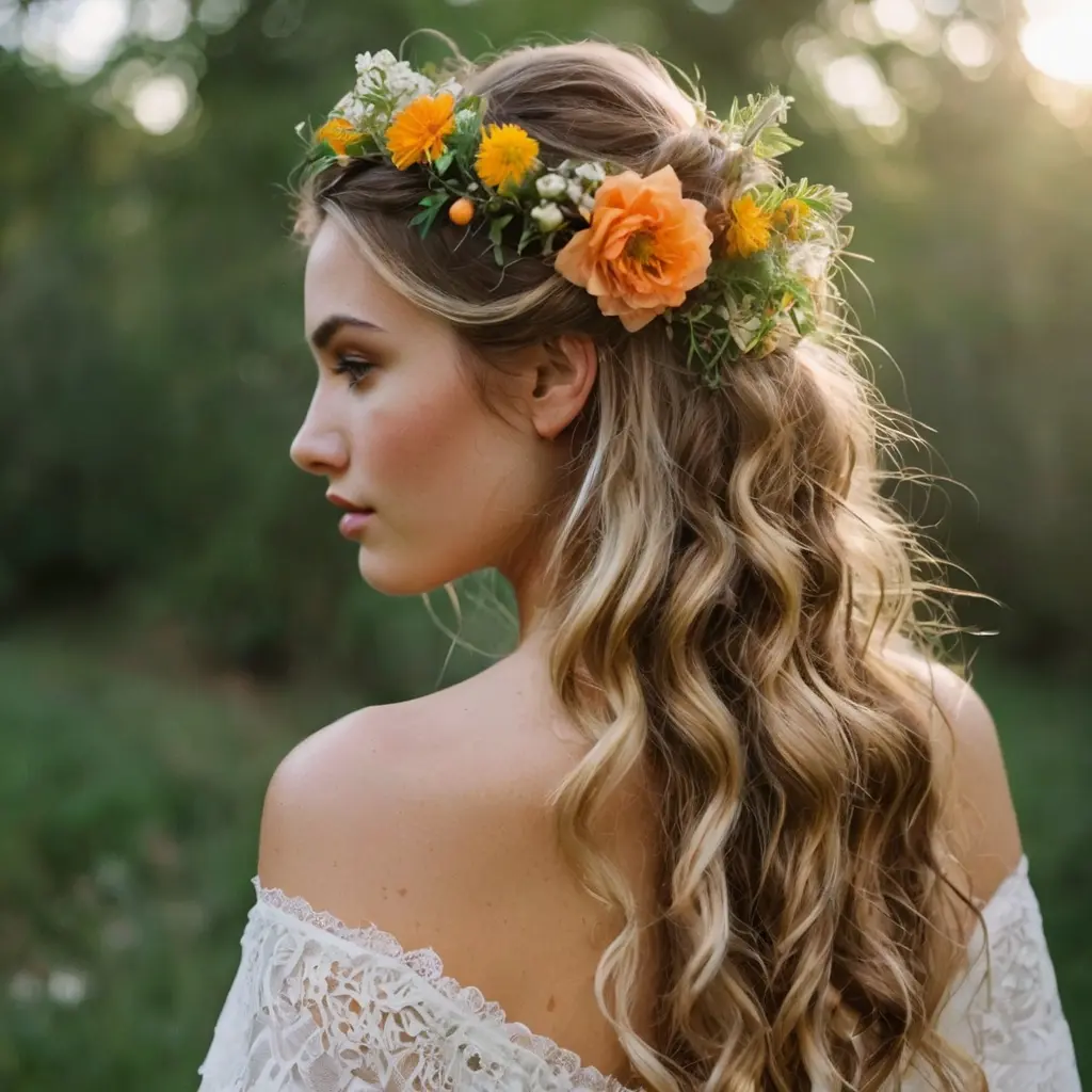 Bohemian Half Up Half Down Hairstyles02