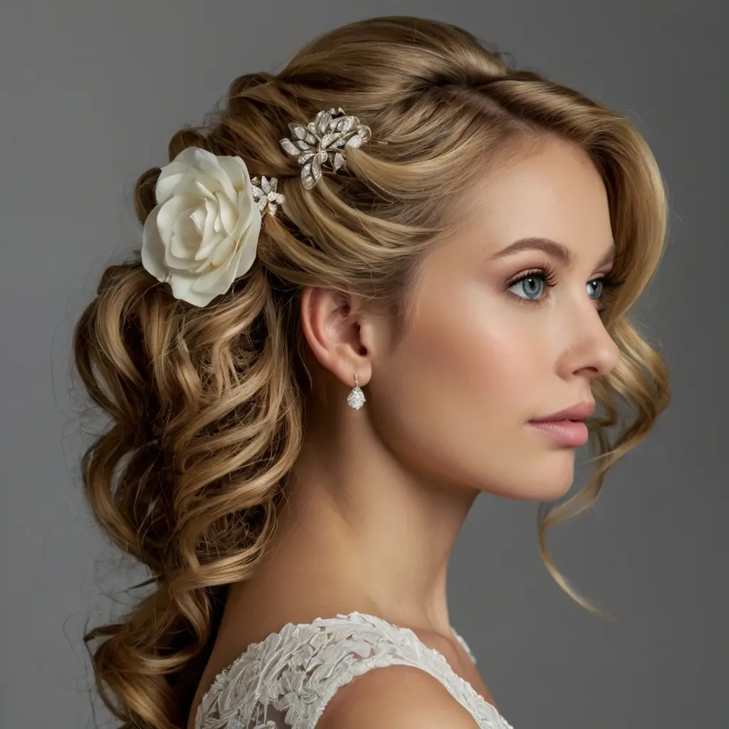 Bridal Beauty Half Up Half Down Inspiration03