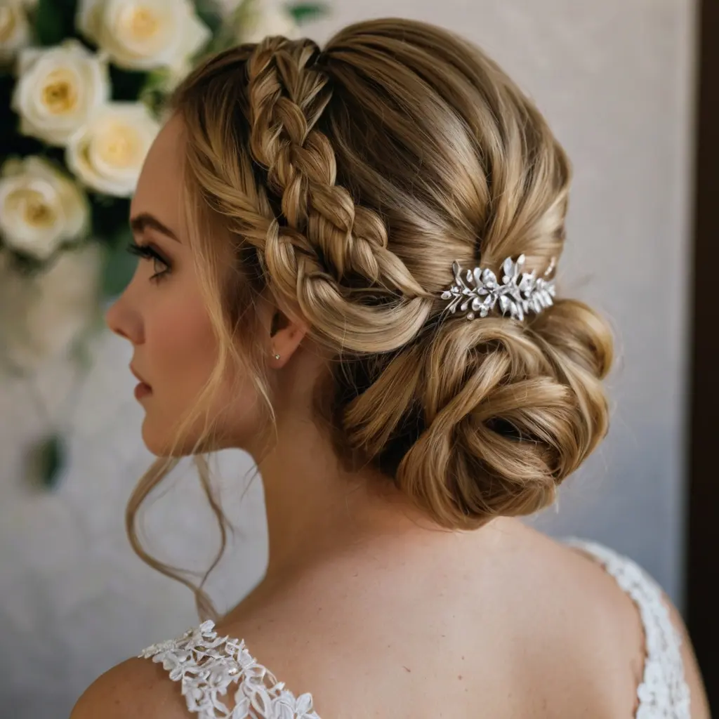 Bridal Hair Inspiration Half Up Half Down Bun Updos02