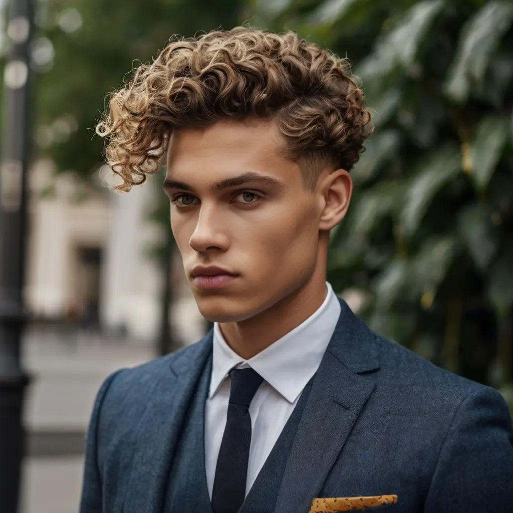 Choosing the Right Curly Taper Fade for Your Face Shape01