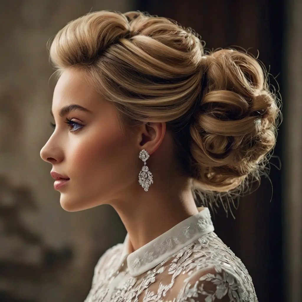 Curly Half Updos for Formal Events01