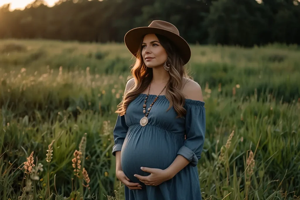 Denim Maternity Photoshoot Ideas02