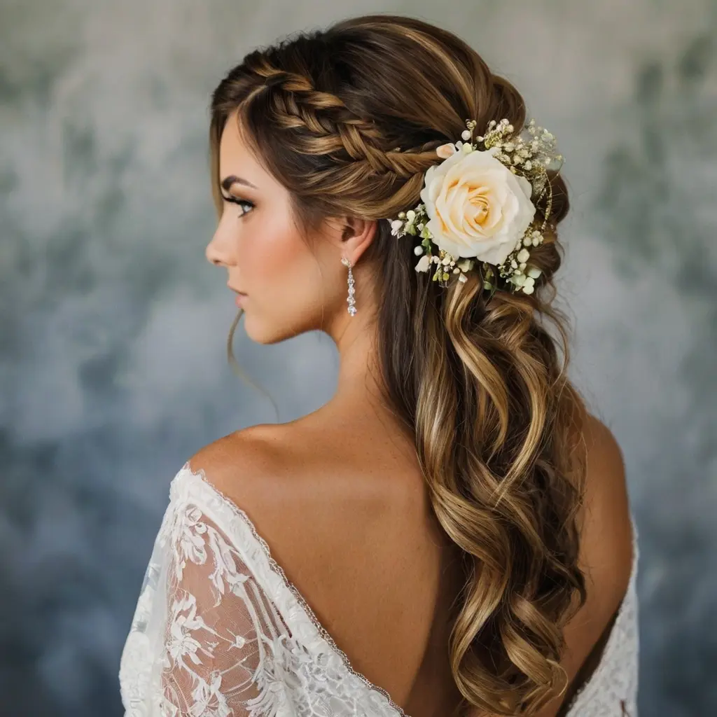 Different Half Up Half Down Hairstyle Variations02