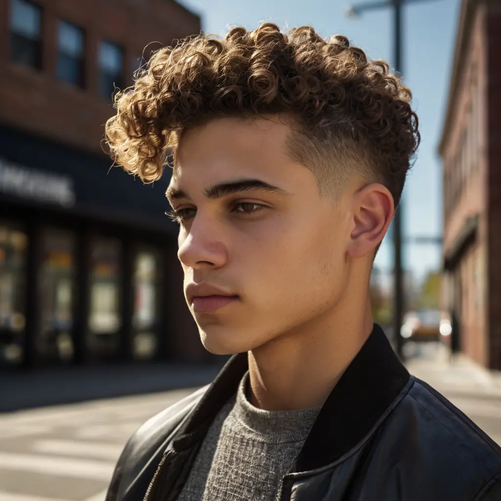 Embrace Your Curls with a Low Taper Fade01