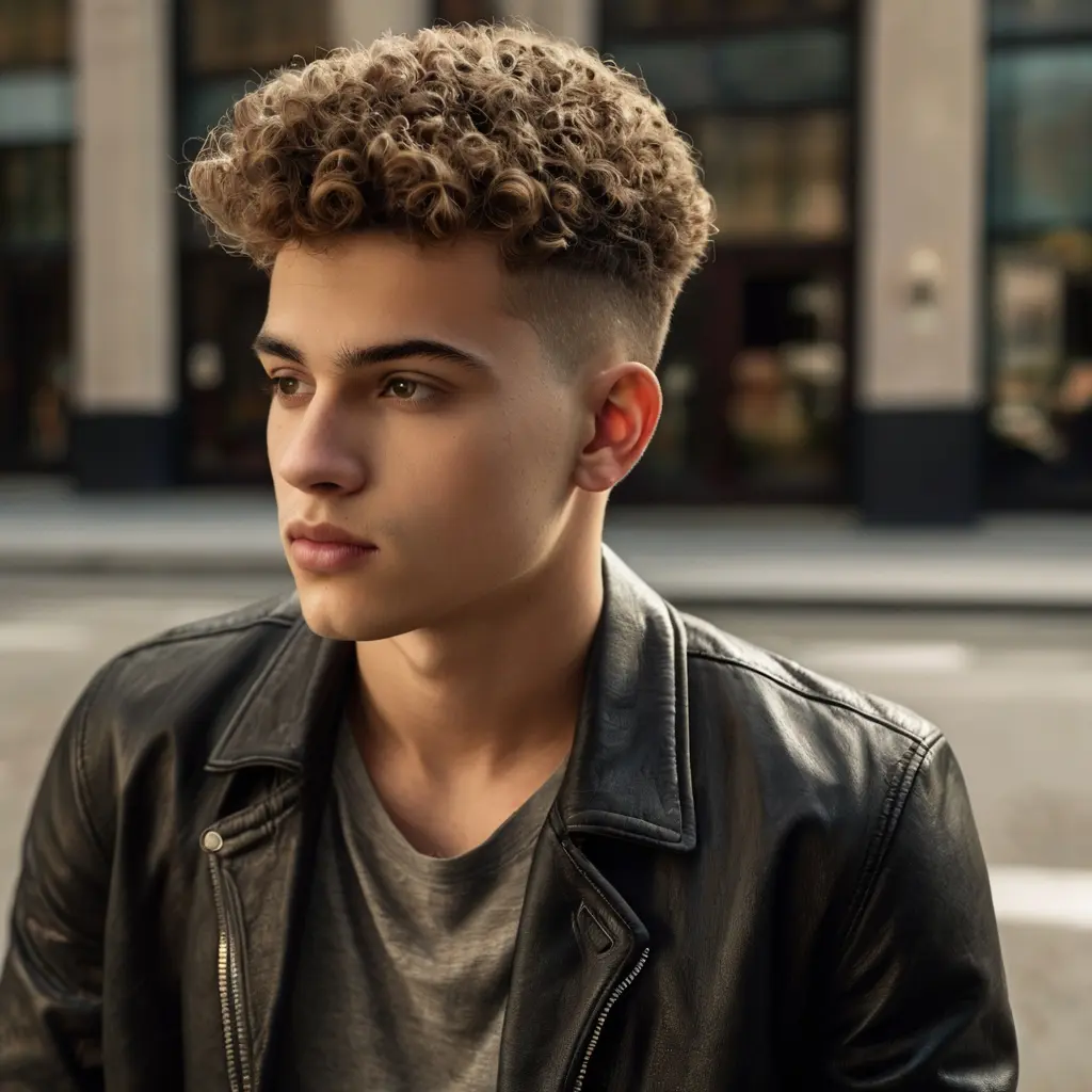 Embrace Your Curls with a Low Taper Fade02