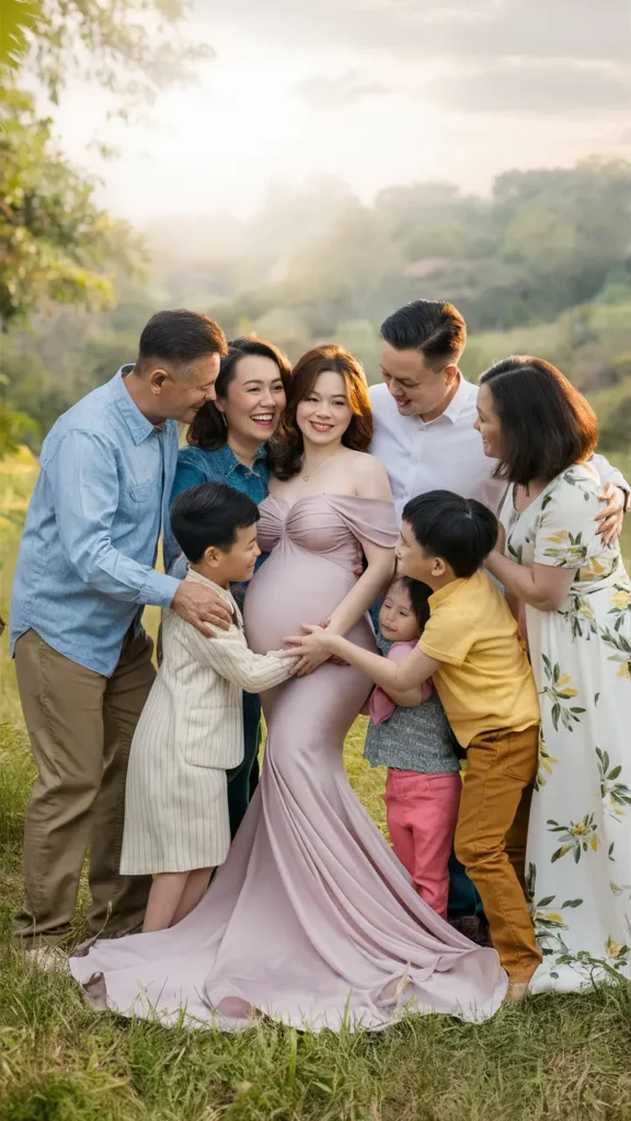 Family Maternity Photo Ideas with Pregnant Mom01