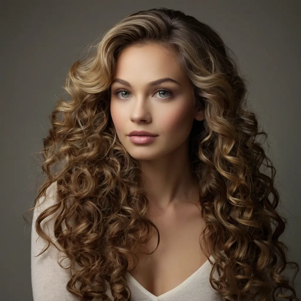 Half Up Half Down Curly Hairstyles for Long Hair02