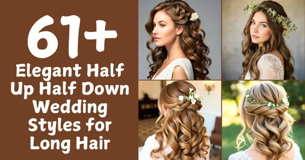 Half Up Half Down Wedding Styles for Long Hair