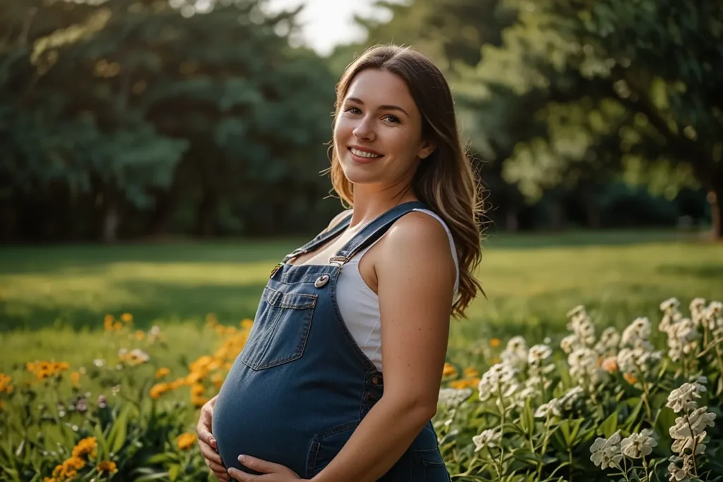 Maternity Denim Overalls02