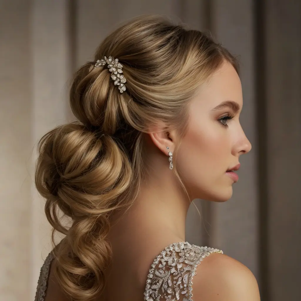 Prom Night Perfection Half Up Half Down Bun Styles01