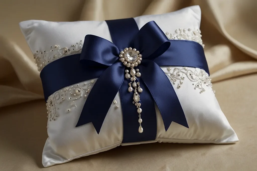 Satin Splendor Luxurious Ring Pillow Options01