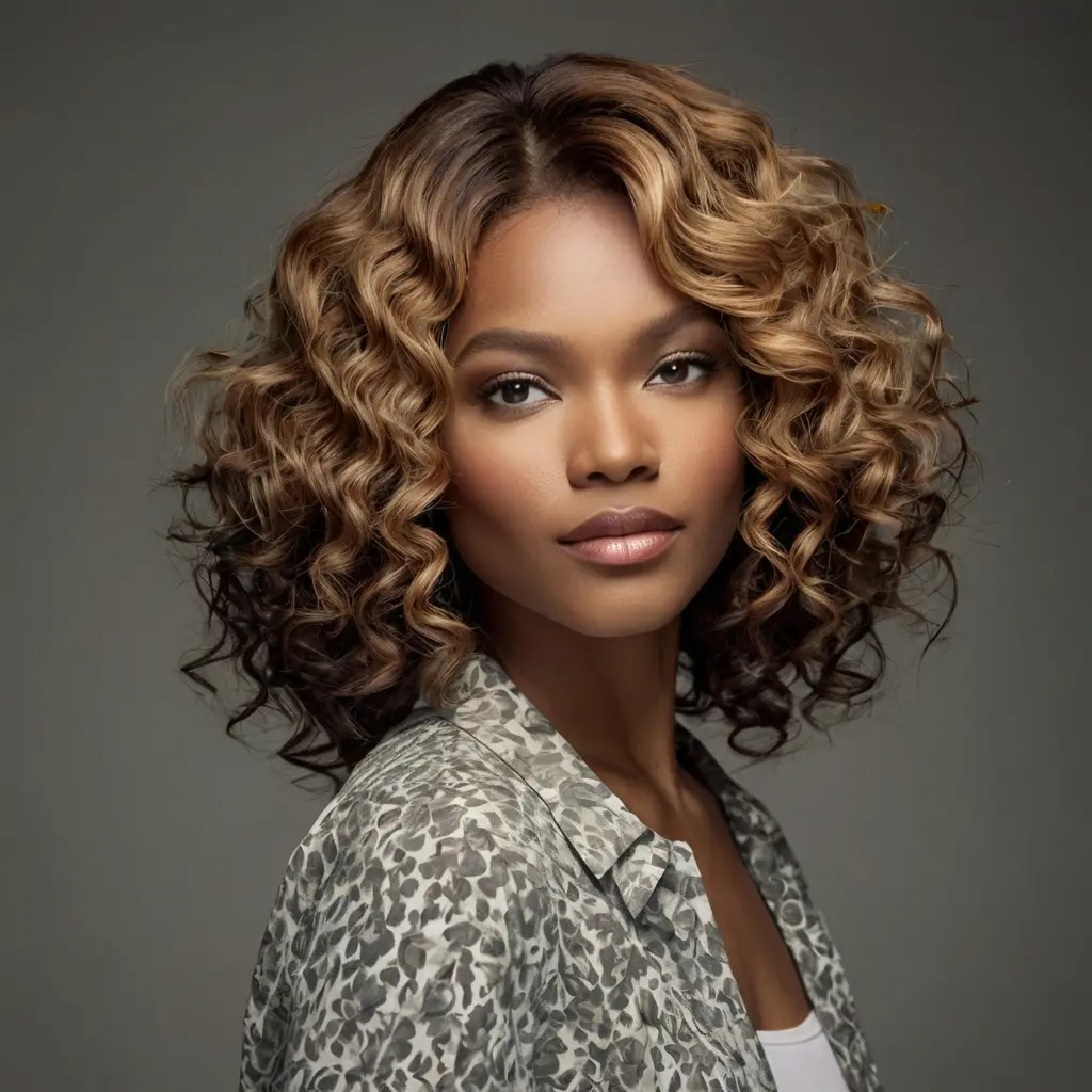 Short Silk Press Hairstyles with Curls and Waves01