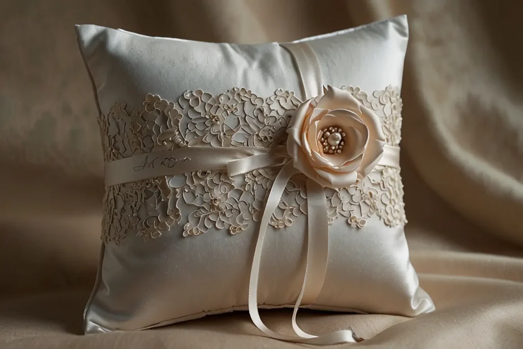 Unveiling the Elegance Wedding Ring Pillow Ideas02