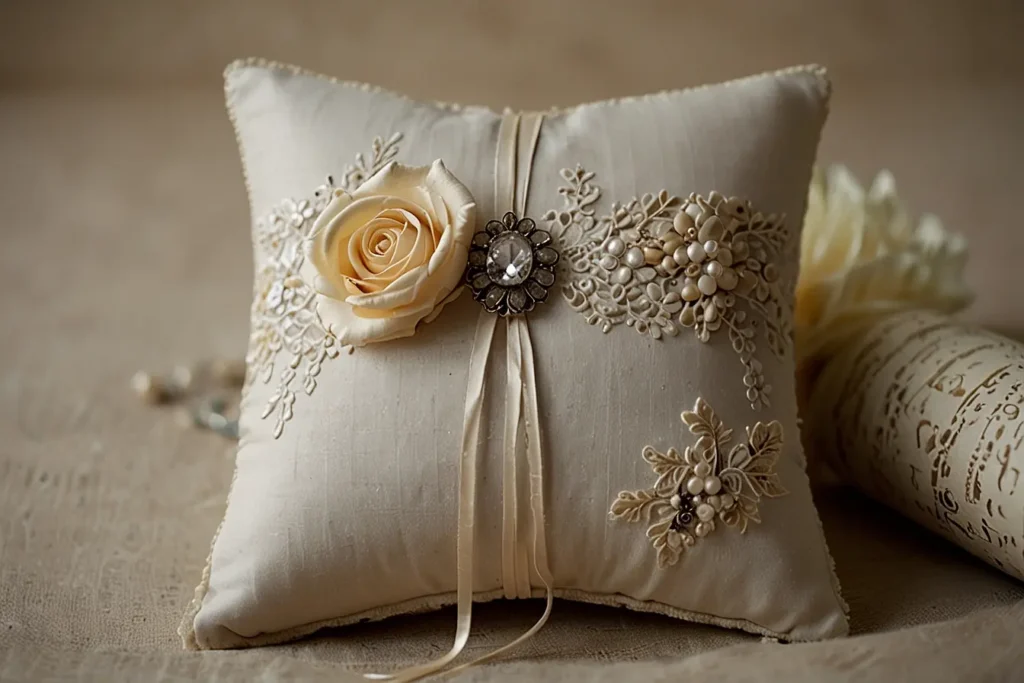 Vintage Allure Heirloom Ring Pillow Designs02