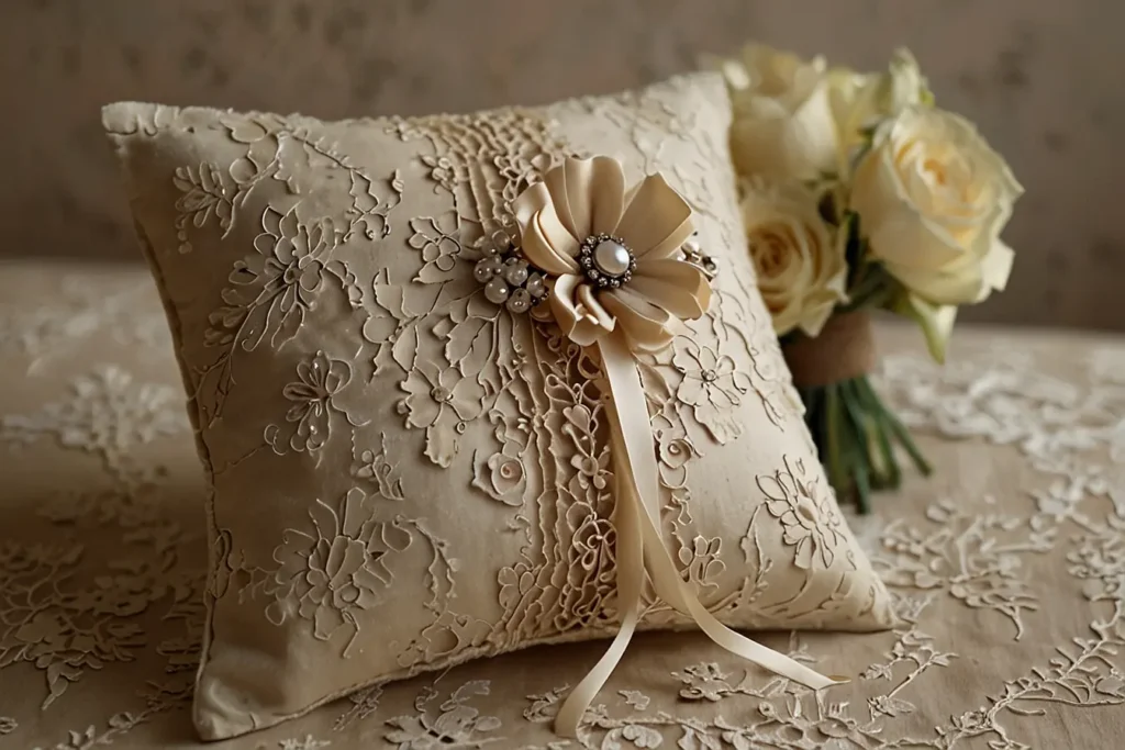 Vintage Allure Heirloom Ring Pillow Designs03