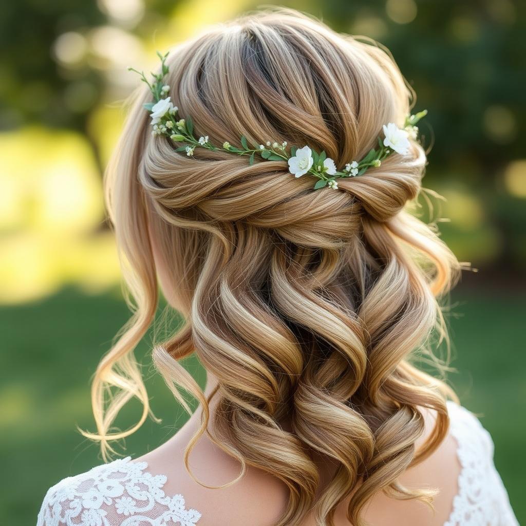 bohemian bridal hair