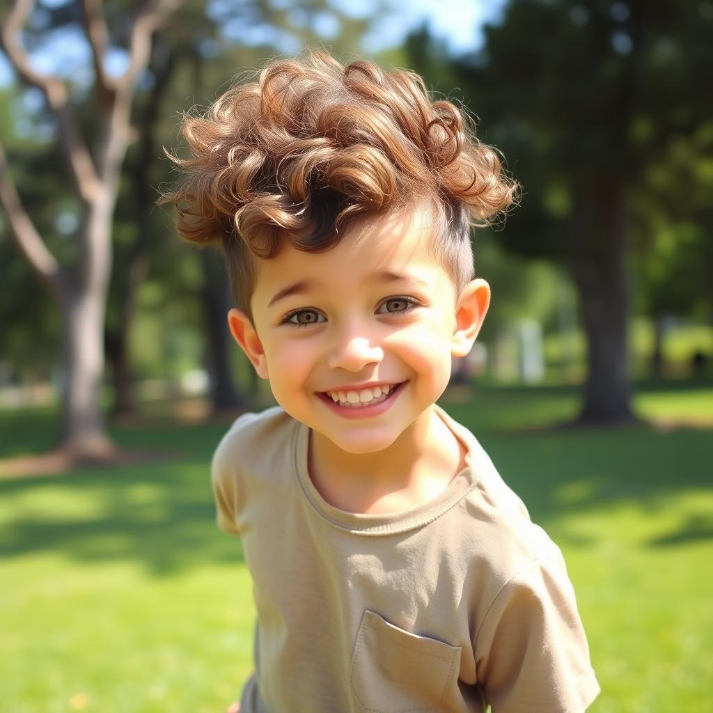 curly mop top hairstyle