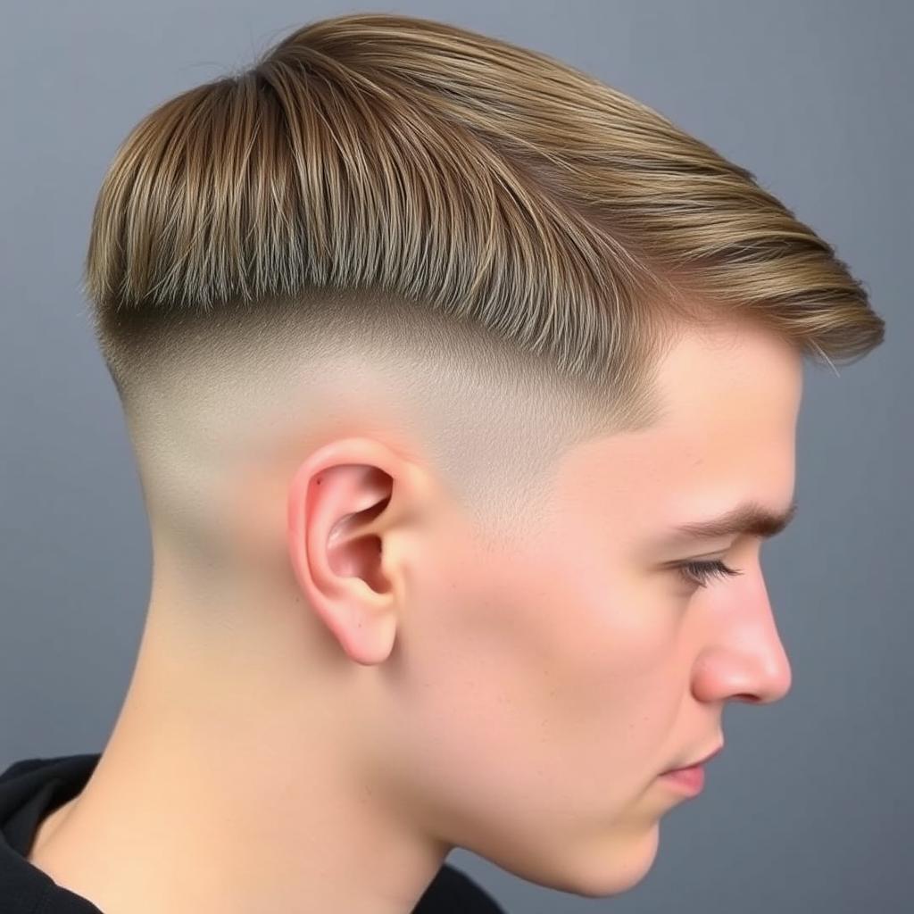 low taper fade haircut straight hair