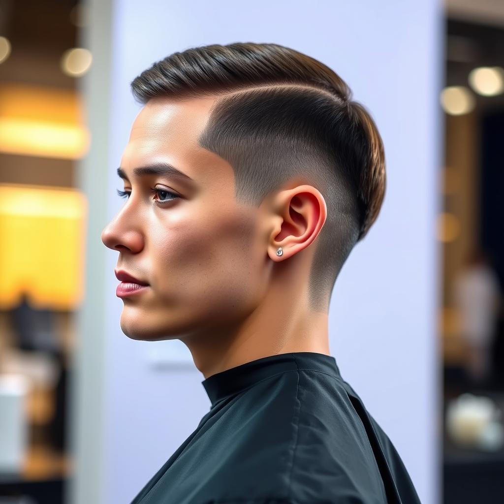 low taper fade haircut straight hair