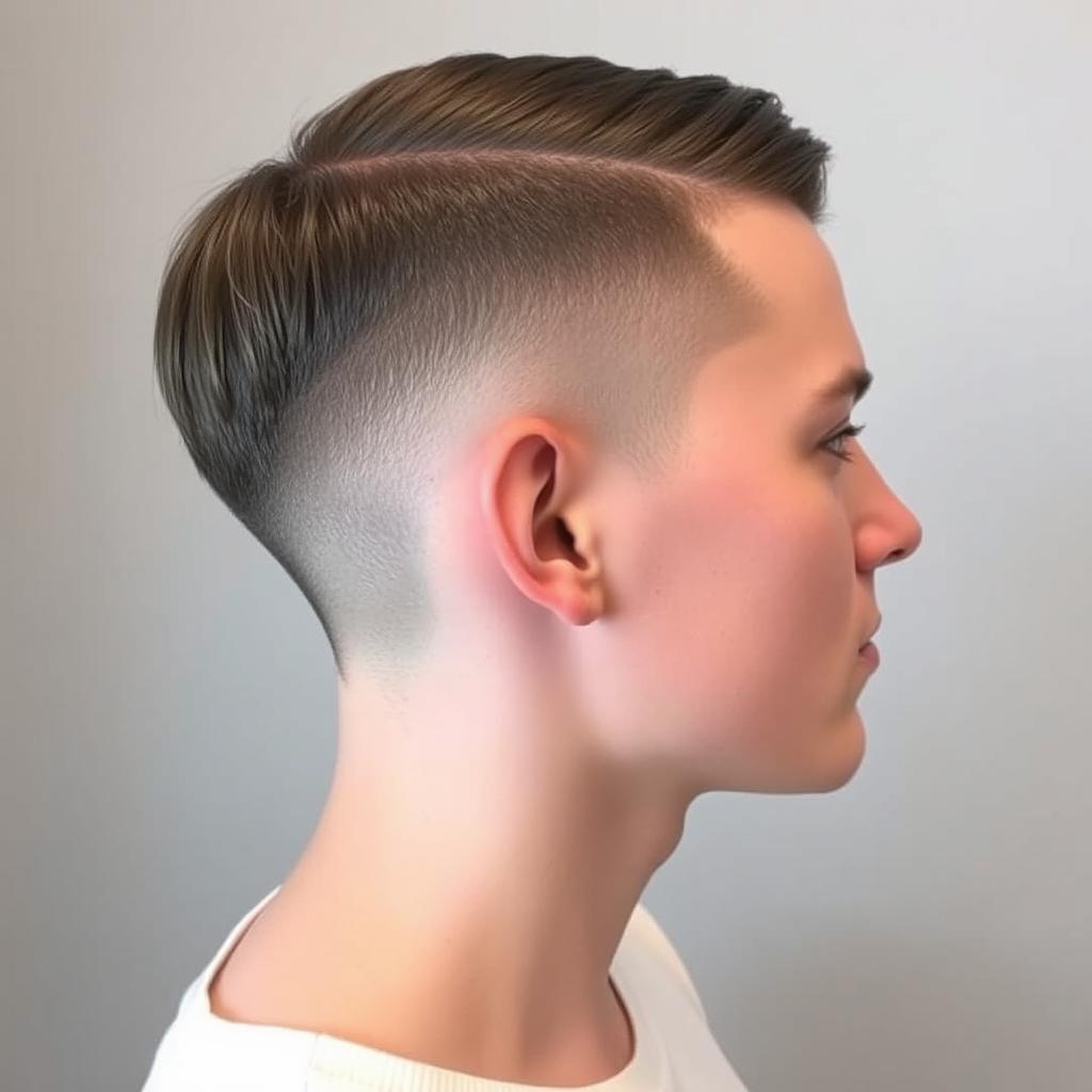 low taper fade haircut straight hair