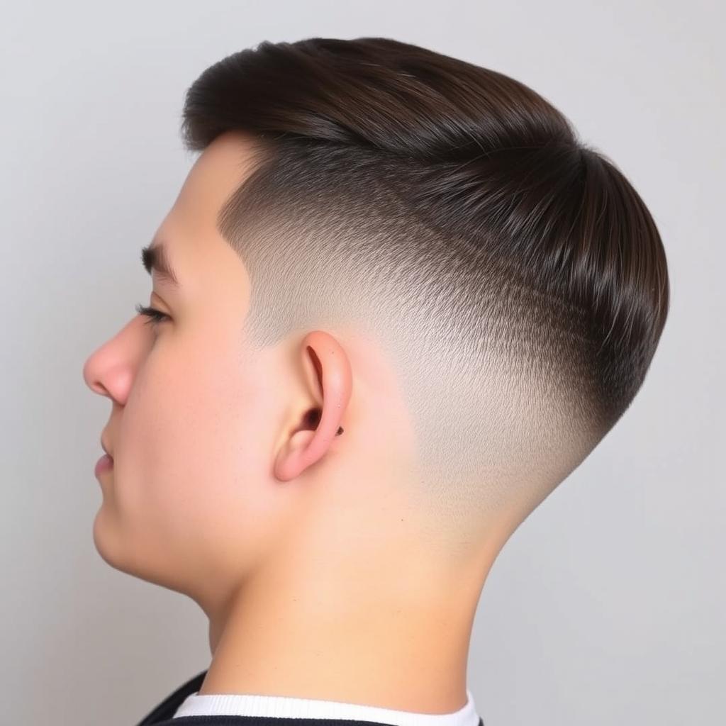 low taper fade haircut straight hair