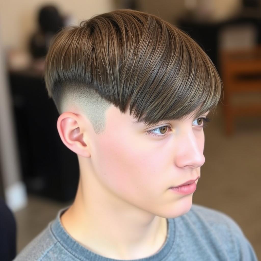 low taper fade haircut straight hair