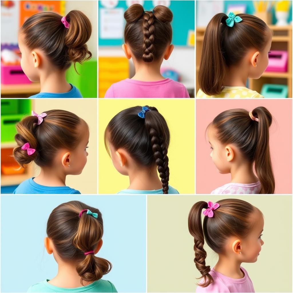 ponytail hairstyles for school