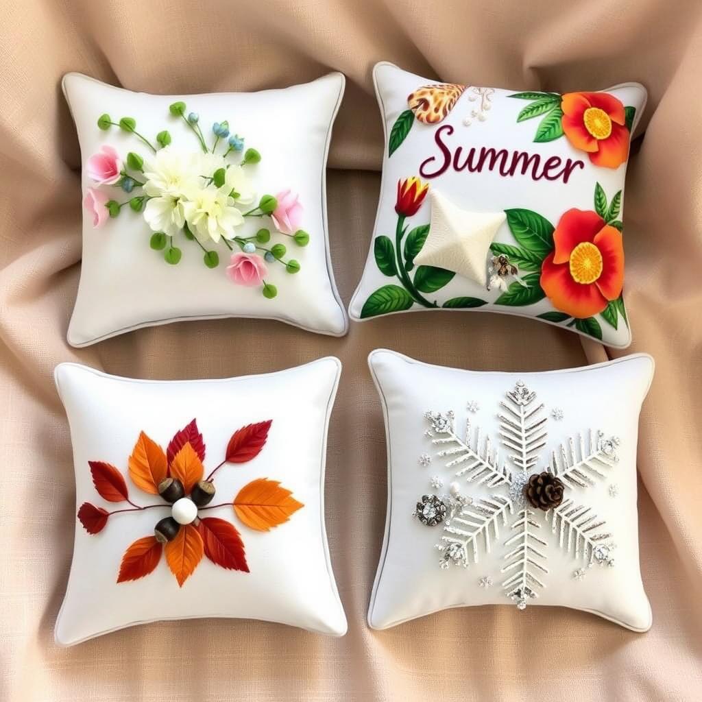 seasonal ring pillows