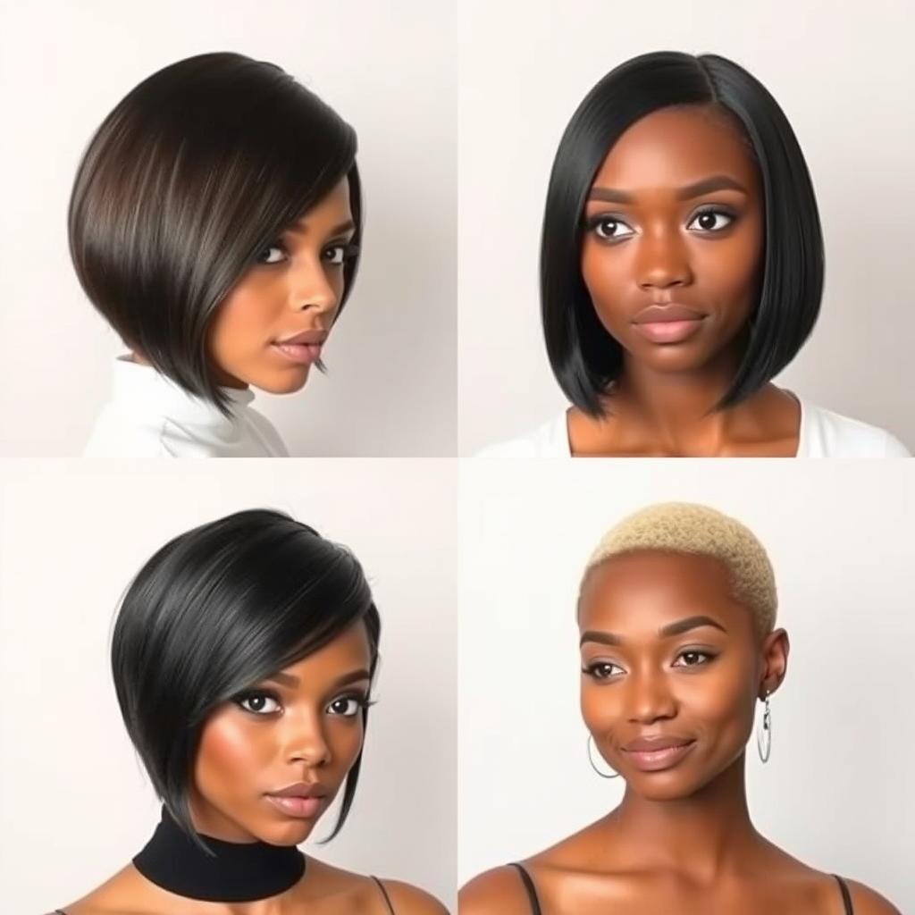 short silk press hairstyles