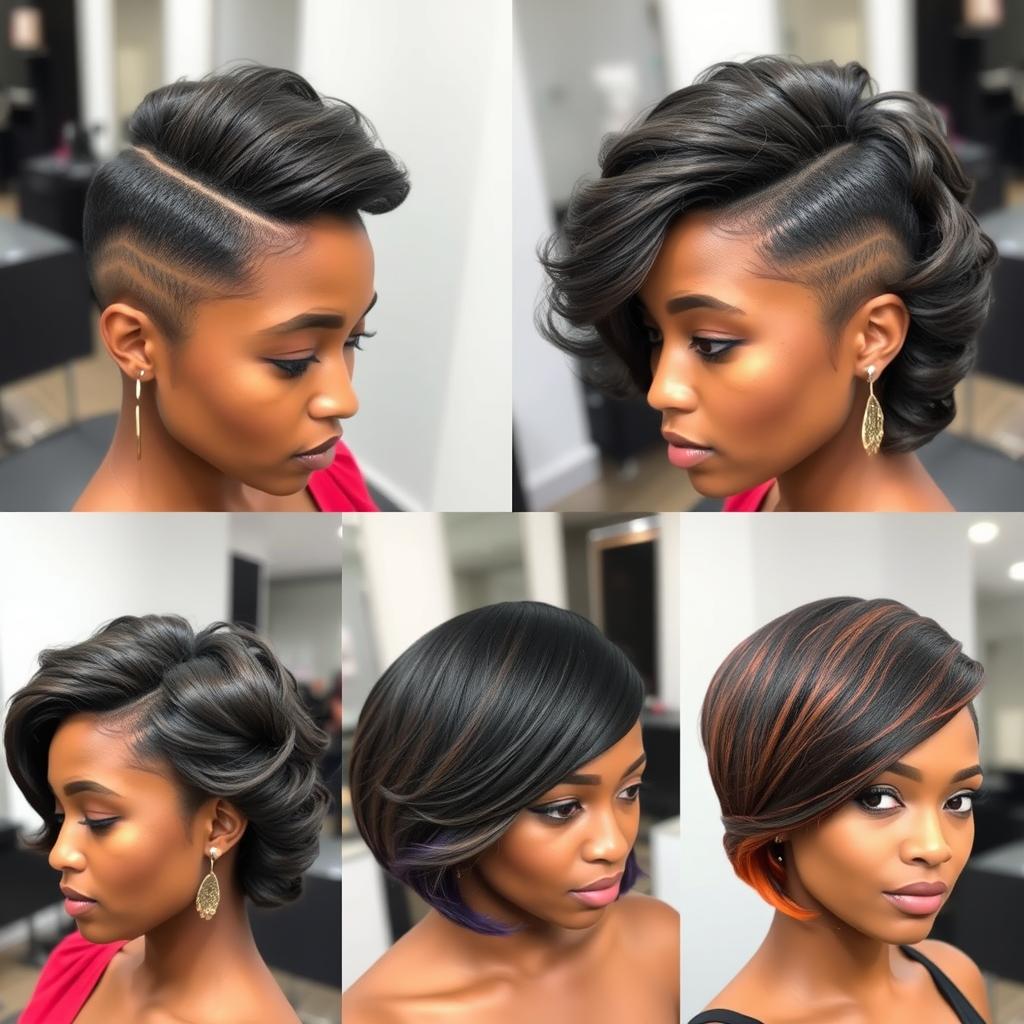 short silk press hairstyles