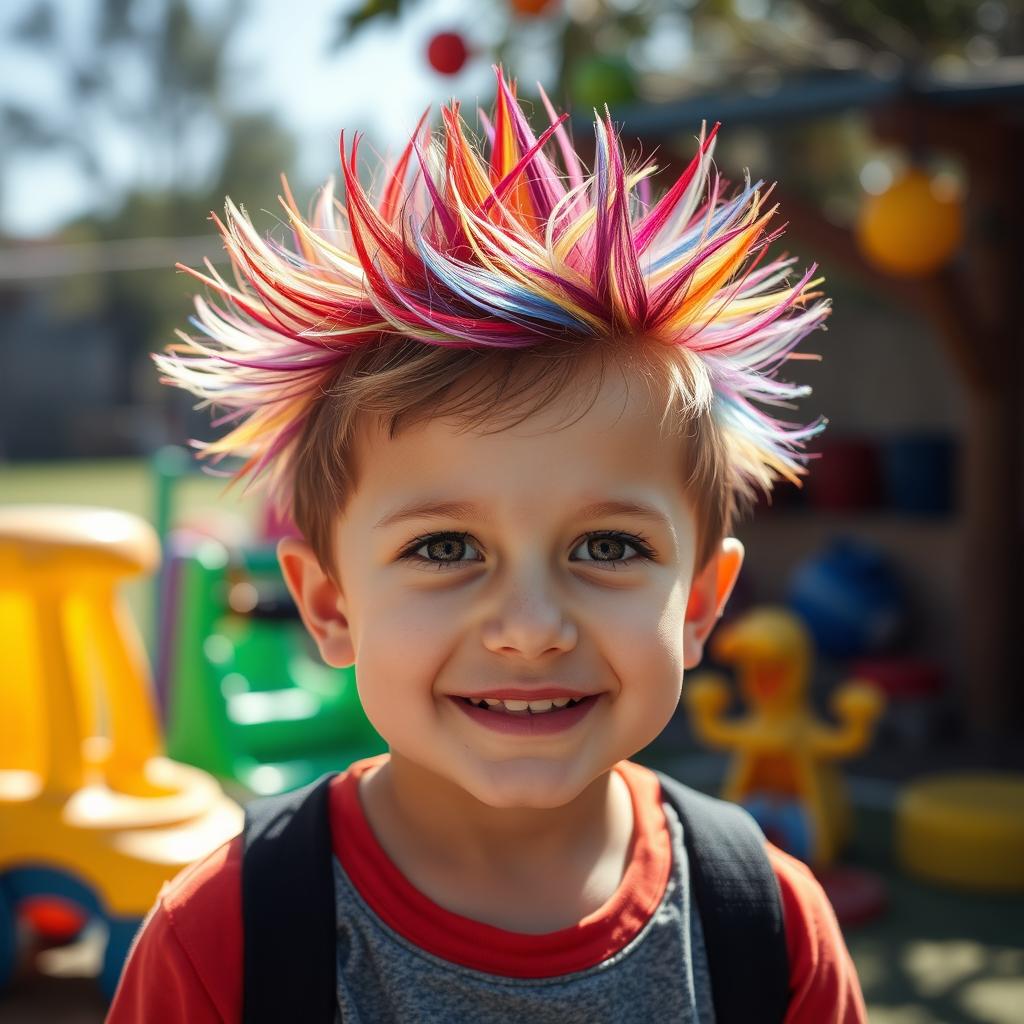 spiky hairstyle for kids