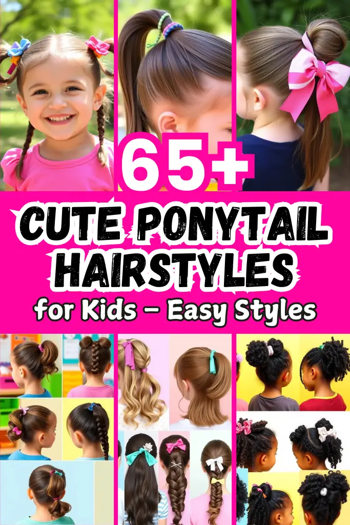 65+ Cute Ponytail Hairstyles for Kids – Easy Styles