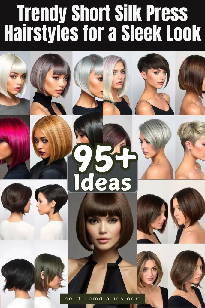 95+ Trendy Short Silk Press Hairstyles for a Sleek Look