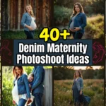 Denim Maternity Photoshoot Ideas