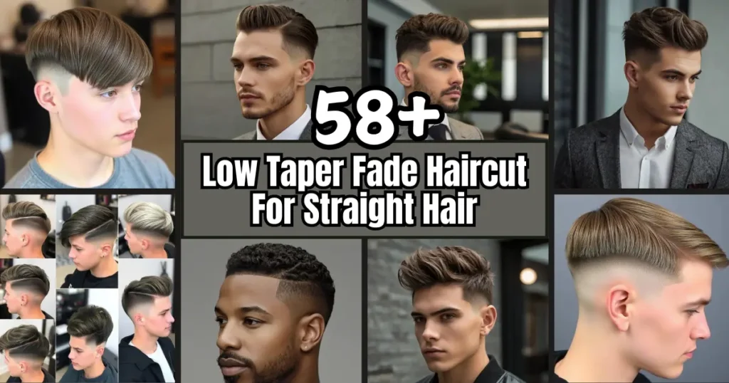 Low Taper Fade Haircut Straight Hair