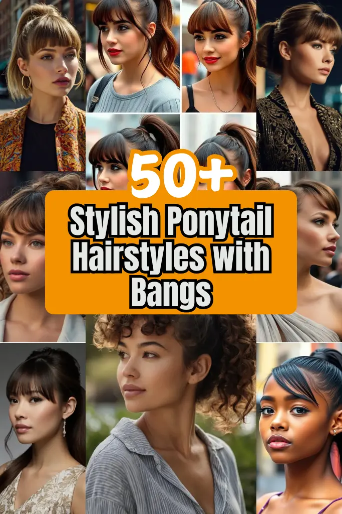 Stylish Ponytail Hairstyles with Bangs for Every Look