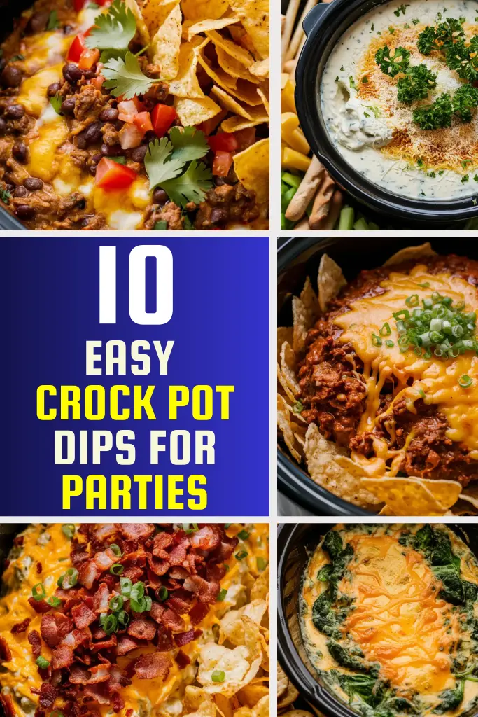 10 Easy Crock Pot Dips for Parties 2 10 Easy Crock Pot Dips for Parties