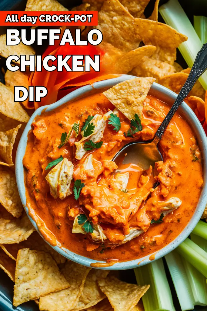 14 Best Crock Pot All Day Chicken Recipes 4 All day Crock Pot Buffalo Chicken Dip