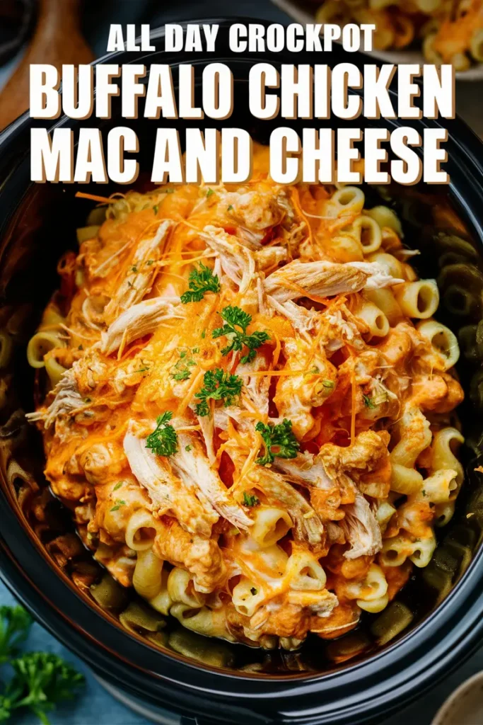 14 Best Crock Pot All Day Chicken Recipes 10 All day Crockpot Buffalo Chicken Mac and Cheese