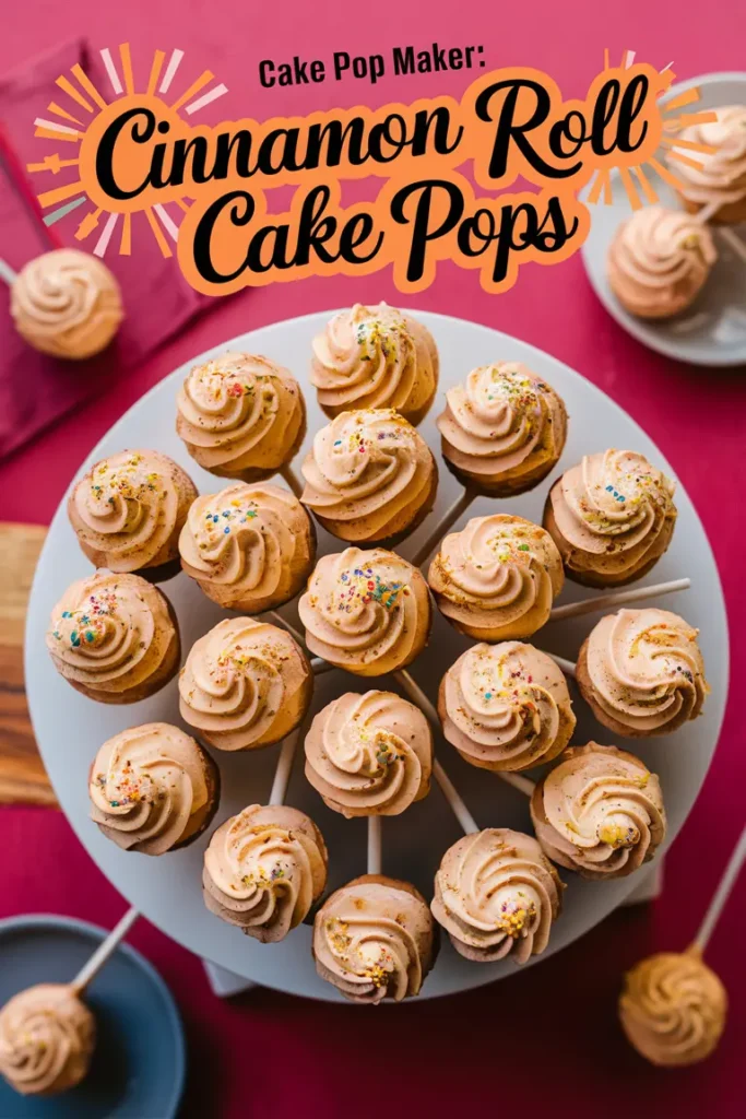 13 Cake Pop Maker Recipes 8 Cinnamon Roll Cake Pops