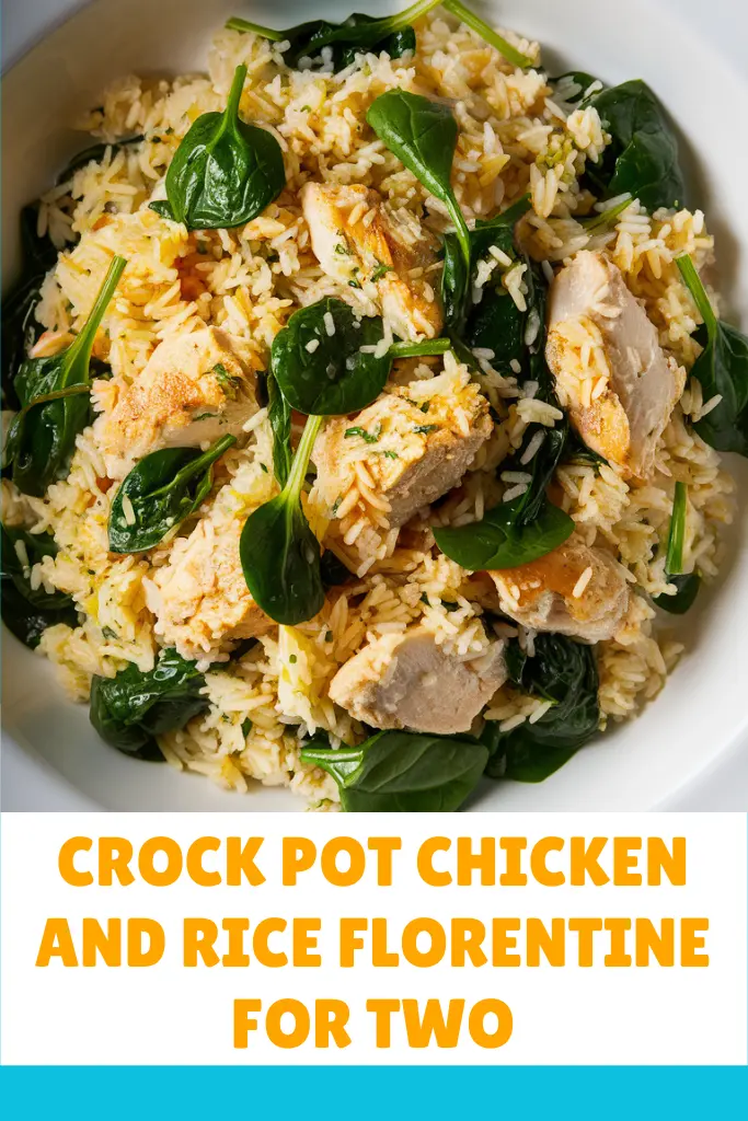 13 Easy Crockpot Chicken And Rice Recipes 11 Crock Pot Chicken and Rice Florentine For Two