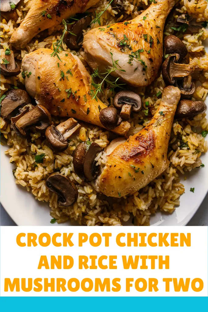 13 Easy Crockpot Chicken And Rice Recipes 13 Crock Pot Chicken and Rice with Mushrooms For Two