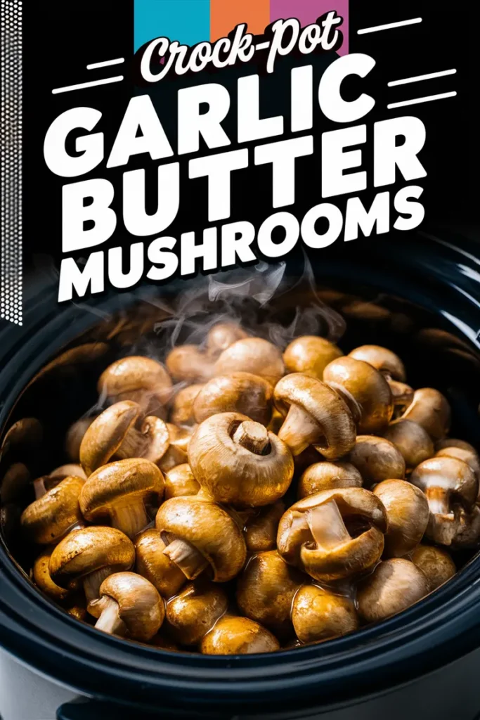 Crock Pot Garlic Butter Mushrooms
