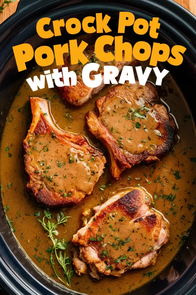 15 Crock Pot Pork Chop Recipes: Delicious, Easy, and Perfect for Any Day 3 Crock Pot Pork Chops with Gravy