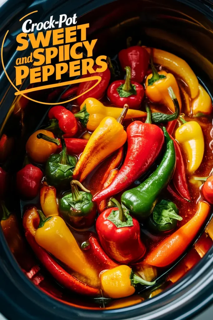 Crock Pot Sweet and Spicy Peppers