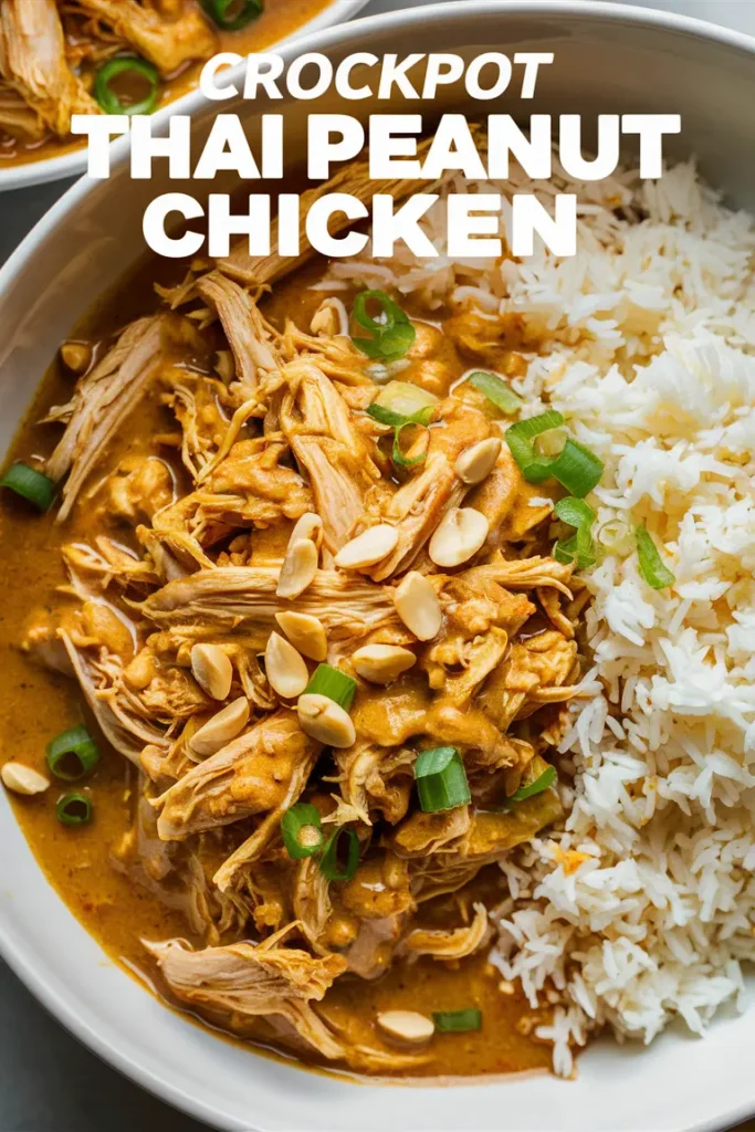 Crock Pot Thai Peanut Chicken