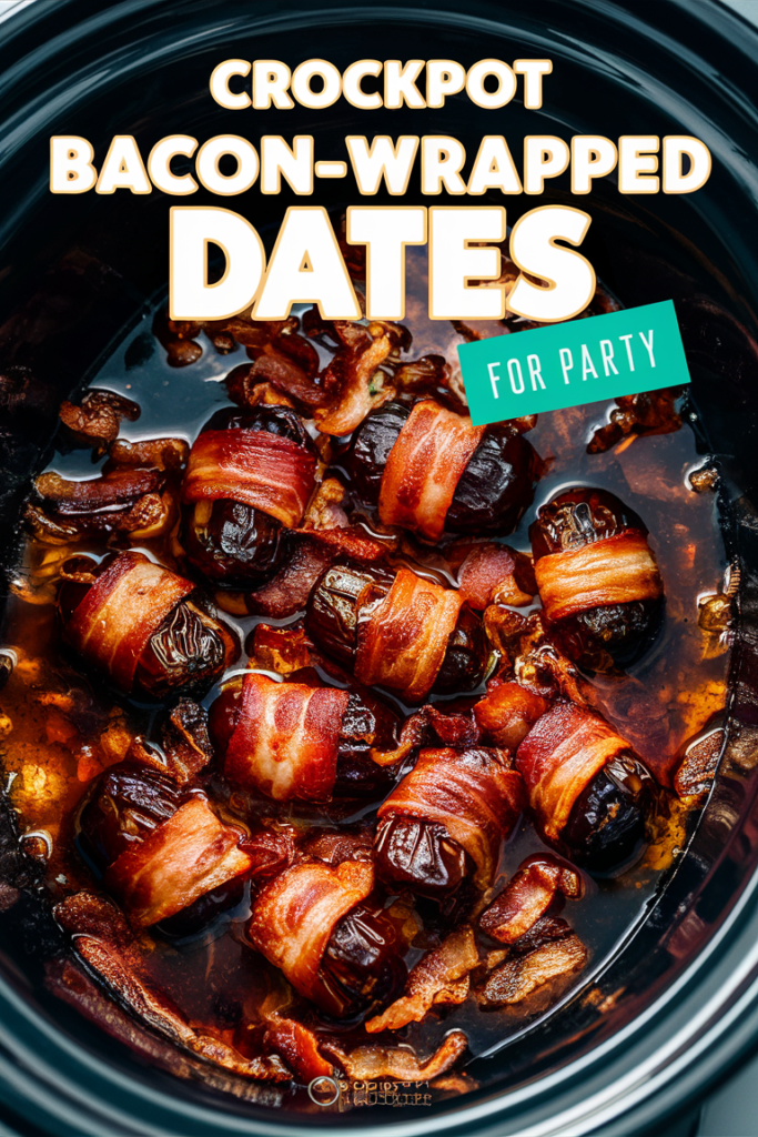 Crockpot Bacon-Wrapped Dates