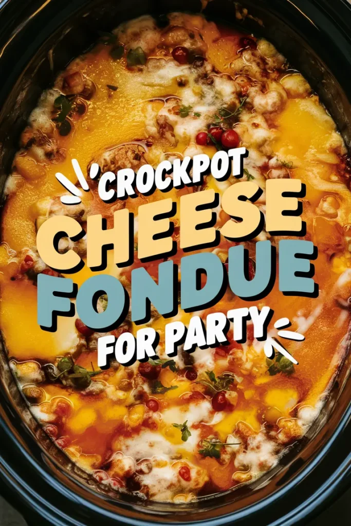 Crockpot Cheese Fondue