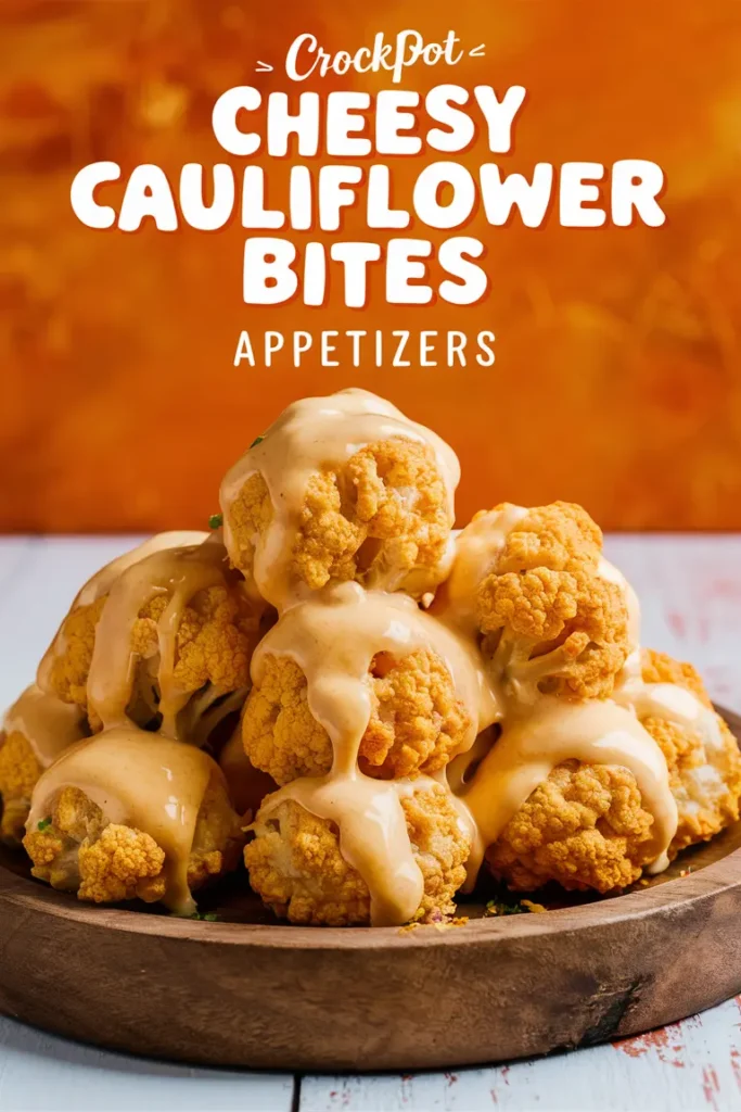 14 Delicious Crockpot Appetizers 12 Crockpot Cheesy Cauliflower Bites Appetizers